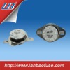 KSD301 10A/250V auto rest bimetal thermostat plastic body with movable bracket