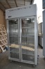 Kitchen refrigerator with two glass doors