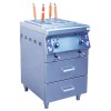 LC-DZML-4(CTS)  4 burner electrical noodle cooker with drawer for chinese restaurant kitchen equipment passed ISO