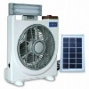 LW-3AS 10'' AC&DC rechargeable solar fan with light
