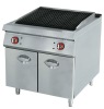 Lava Rock Grill With Cabinet