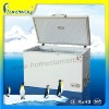 Manual Defrost Refrigerator and Freezer with Llight/Sliding Glass Door/Lock/Fan