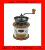 Manual wood coffee grinder mill