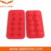 Many different shape silicone ice cube tray