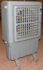 Mobile evaporative air cooler