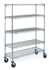 NSF  wire  shelving with wheel