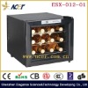 Ncer black PVC electric wine coolers with 12 bottles