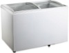 New!!!308L Double Glass sliding door Chest Freezer with CE CB
