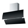New Style Full Automatic Side Suction Black Glass Range Hood With Power-driven Cover