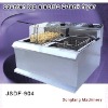 New style chip fryer DF-904 counter top electric 2 tank fryer(2 basket)