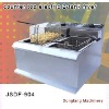 New style electric deep fat fryer DF-904 counter top electric 2 tank fryer(2 basket)