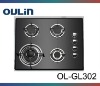 OULIN glass kitchen gas stove 4 burner OL-GL302