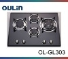 OULIN glass kitchen gas stove 4 burner OL-GL303