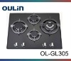 OULIN glass kitchen gas stove 4 burner OL-GL305