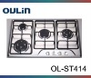 OULIN kitchen 4 burner stainless steel gas cooker OL-ST414