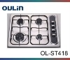 OULIN kitchen 4 burner stainless steel gas cooker OL-ST418