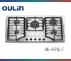 OULIN kitchen 5 burner stainless steel gas cooker OL-ST417