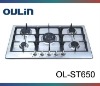 OULIN kitchen 5 burner stainless steel stove OL-ST650