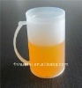 Orange liquid ice cup