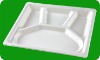 Paper Pulp Meal Plate (Paper Pulp Tableware,Paper Pulp Tray,Disposable Tableware, Green Tableware,Biodegradable Tableware)