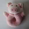 Pink Pig Baby Rattle