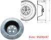 Plastic Centrifugal wheel impeller (206x87-8)