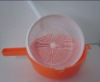 Plastic Round vegetable water remover sieve set with handle