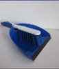 Plastic bule & white small clean dustpans with the brush