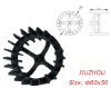 Plastic centrifugal twin wheels (80x56-4)