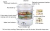 Plastic electronic food steamer