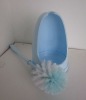 Plastic small & bule convenient Toilet brush holder