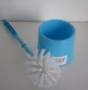 Plastic small & convenient Toilet brush holder with sky colour