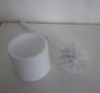 Plastic small & convenient Toilet brush holder with white colour
