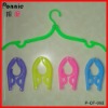 Ponnie clothes store folding plastic Hanger P-CF-092
