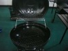 Porcelain enameled coated charcoal grill