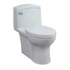 Porcher Veneto 1-Piece Elongated Water Closet with Slow-Close Seat in White