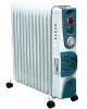 Portable oil heater in room