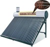 Pre-heated Solar Water Heater with painted steel for outer tank,galvanized steel for frame,1.5mm thickness