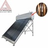 Pre-heated solar water heater with copper coil