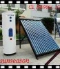 Pressurized fission solar water heater with heat pipe