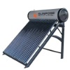 Pressurized heat pipe solar water heater
