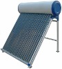 Pressurized solar water heater with copper heat pipe