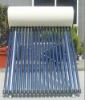 Pressurized solar water heater with heat pipe