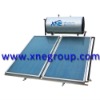 Pressurized thermosyphon flat plate panel solar water heater