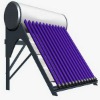 Purple Golden Vacuum Tubes Kind Solar Water Heatings for Family Use