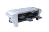 Raclette Grill with stone plate for 2 persons use