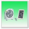 Rechargeable 12" Solar Oscillating table fan