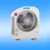 Rechargeable fan with 12 inch blade and LED light