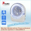 Rechargeable portable air cooling fan with LED light