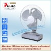 Rechargeable stand fan with light